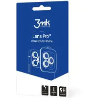 3MK Lens Protection Pro iPhone 15 6.1" niebieski/blue Ochrona na obiektyw aparatu z ramką montażową