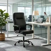Kein Hersteller Moderner Bürostuhl, Schreibtischstuhl, Gaming-Stuhl (nur Bürostuhl)-Black