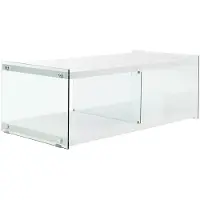 Kendra Home TV-Lowboard Elementary aus gehärtetem Glas und in Grau