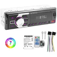 Insta24 Autoradio 1 DIN MP3 Player mit Bluetooth Freisprechanlage USB AUX SD-Karte 7 Zoll Touchscreen Display Equalizer Fernbedienung Sprachsteuerung Radio