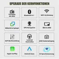 Insta24 Autoradio Android 14 Carplay Android Auto für Opel Astra Corsa Zafira Vectra Meriva 7 Zoll Touchscreen GPS Navi DAB+ Radio 4x45 Watt 4GB RAM 64GB Bluetooth