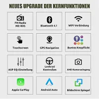 Insta24 Autoradio 7 Zoll Android 15 Touchscreen 2 DIN für Dacia Duster Dokker Logan Sandero GPS Navi Carplay Android Auto 32GB Bluetooth USB Canbus