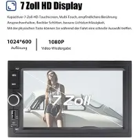 Insta24 Autoradio 2 DIN 7 Zoll Touchscreen Android 15 GPS Navi CarPlay Android Auto 4GB RAM 64GB Speicher Bluetooth Freisprecheinrichtung 4x45 Watt für VW Polo 9N