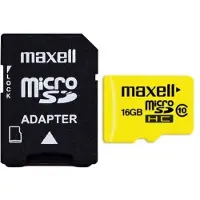 MAXL MicroSD 16GB memorycard Class10 + SD adapter