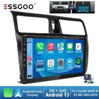 Insta24 Autoradio 10 Zoll für Suzuki Swift III 2005-2010 mit Android 13 CarPlay Android Auto GPS Navigation Touchscreen Freisprechanlage Bluetooth WLAN