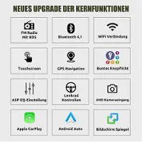Insta24 Autoradio 7 Zoll Android 13 für VW T5 Transporter Multivan Touareg GPS Navigation DAB+ Carplay Android Auto 64GB Speicher 2GB RAM Freisprechanlage