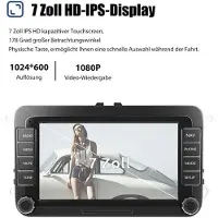 Insta24 Autoradio Android 13 7 Zoll für VW Golf 5 6 Polo 6R Tiguan Touran mit GPS Navi DAB Carplay Android Auto Touchscreen 2 DIN Bluetooth Freisprechfunktion