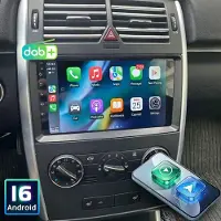 Insta24 Autoradio Android 9 Zoll Touchscreen GPS Navigation Wireless Carplay Android Auto Bluetooth 4x45 Watt 64 GB Speicher für Mercedes A-Klasse W169 B-Klasse