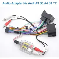Insta24 Autoradio Android 15 für Audi TT MK2 8J 2006-2014 mit 9 Zoll Touchscreen GPS Navi DAB WiFi Carplay Android Auto USB Bluetooth Freisprechanlage 4x45W 2 DIN