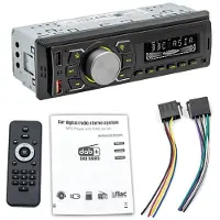 Insta24 Autoradio 1 DIN DAB+ Digitalradio RDS FM AM mit Bluetooth Freisprecheinrichtung USB SD AUX Fernbedienung 4x60 Watt Ausgangsleistung Kfz Radio Nachrüstradio