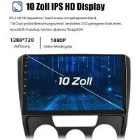 Insta24 Autoradio für Skoda Octavia II 2008-2013 Android 15 10 Zoll GPS Navigation Carplay DAB+ USB 2 DIN Touchscreen Bluetooth WLAN 2GB RAM 64GB Speicher Android