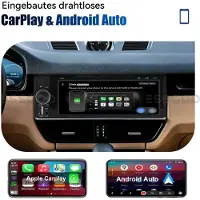 Insta24 Autoradio 1 DIN Touchscreen Wireless Apple Carplay Android Auto Bluetooth Freisprechanlage USB AUX FM Radio Lenkradsteuerung mit Rückfahrkamera