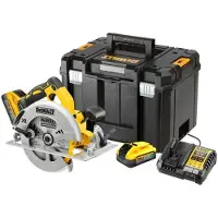 DeWalt Akku-Handkreissäge 18V 184mm DCS570H2T mit 2x5,0Ah PowerStack
