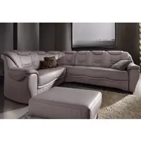 Sit&More Ecksofa SIT & MORE "Benson L-Form", grau (elefant), B:265cm H:94cm T:215cm, NaturLeder;Luxus-Microfaser;Luxus-Kunstleder;Primabelle-Microfaser, Sofas, Ecksofa, wahlweise mit Schlaffunktion