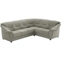 Sit&More Ecksofa SIT & MORE "Savona L-Form, B. 262 cm, Komfortsitz, Eckcouch mit Stoff- & Lederwahl", beige (stone), B:262cm H:90cm T:212cm, Sofas, Ecksofa, mit Schlaffunktion, Liegefl. 120x195 cm