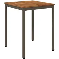Merkloos Massiver Holztisch für den Garten, 60 x 60,5 x 75 cm