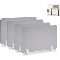 Merkloos Set mit 4 Schreibtisch-Raumteiler aus Filz, 30 x 60 cm