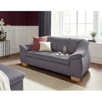 Sit&More 2,5-Sitzer SIT & MORE "Santo", grau (steel), B:201cm H:82cm T:93cm, Sofas, 2 5-Sitzer, mit Federkern