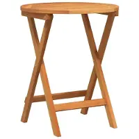 Merkloos Faltbarer Gartentisch aus Akazienholz, 60 x 60 x 72 cm