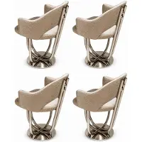 JVmoebel 4x Stühle Beige Modern Esszimmer Hochwertig Komfortabel