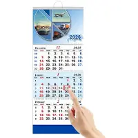 Merkloos 3-Monats-Wandkalender für Zuhause
