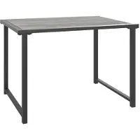 Merkloos Elegantes Gartentisch aus Stahl in Anthrazitfarbe