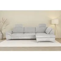 Die Planbar Ecksofa "Ottomane MP-IN14007 L-Form, Breite 306 cm", famosa ecru, B:306cm H:84cm T:197cm, 100% Polyester, Sofas, Ecksofa, wahlweise mit Schlaffunktion und verstellbaren Kopfstützen