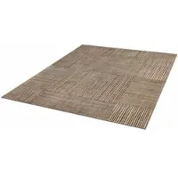 Wash & dry Teppich "Canvas" Gr. 2, braun, B:70cm H:9mm L:120cm, Kunstfaser, BY KLEEN-TEX, Teppiche, Teppich, rutschhemmend, waschbar, Wohnzimmer, Topseller
