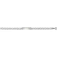 Firetti Armband "Schmuck Geschenk Silber 925 Armkette ID-Platte Panzerkette" Gr. 16, silber (silberfarben), Armbänder, Jungen, 16, Silber 925 (Sterlingsilber), Armband
