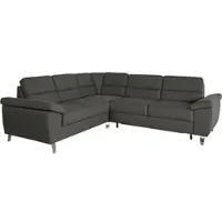 Sit&More Ecksofa SIT & MORE "Sorano L-Form", grau (anthrazit), B:249cm H:88cm T:229cm, Sofas, Ecksofa, wahlweise mit Bett- und Relaxfunktion, inkl. Bettkasten
