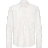 Casual Friday Langarmhemd "Langarmhemd CFJaevon Seersucker", Herren, Gr. XL, N-Gr, weiß (cloud dancer stripe), Obermaterial: 100% Baumwolle CO., Hemden Langarmhemd
