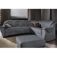 Sit&More Ecksofa SIT & MORE "Benson L-Form", grau (dunkelgrau), B:265cm H:94cm T:215cm, NaturLeder;Luxus-Microfaser;Luxus-Kunstleder;Primabelle-Microfaser, Sofas, Ecksofa, wahlweise mit Schlaffunktion