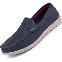 Merkloos Herrenschuhe in Blau mit rutschfester Sohle