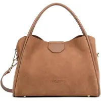 LANCASTER PARIS Handtasche M aus Wildleder Ida 470-101 Moka