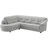 Sit&More Ecksofa SIT & MORE "Savona L-Form, B: 267 cm, Couch mit Federkern, Komfortsitzhöhe 46 cm", silber, B:267cm H:90cm T:206cm, Sofas, Ecksofa, optional mit Schlaffunktion