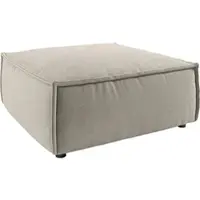 Candy Polsterhocker 3C "Matteo", beige (sand), B:95cm H:40cm T:95cm, 95% Polyester, 5% Nylon, Hocker, Polsterhocker, passend zu "Matteo", in Cord- und Feincordbezug
