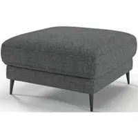 Home affaire Polsterhocker "Downtown", grau (stone), B:80cm H:44cm T:80cm, 96% Polyester, 4% Polyacryl, Hocker, Polsterhocker, passend zur Serie, auch in Cord