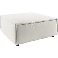 Candy Polsterhocker 3C "Matteo", weiß, B:95cm H:40cm T:95cm, 95% Polyester, 5% Nylon, Hocker, Polsterhocker, passend zu "Matteo", in Cord- und Feincordbezug
