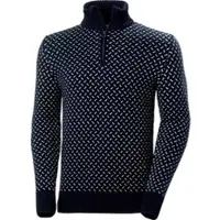 Helly Hansen für Herren. 30360 Pullover mit halbem Reißverschluss Arctic Icelander marineblau (XXL), Lässig, Wolle, Klassisch