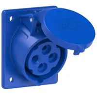 Pce 414-9tt CEE-Anbausteckdose schräg (70x85mm) 16A 4p 9h IP44/IP54 TT 4149tt