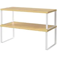 Merkloos Solidchoice – Küchenregal-Organizer mit ausziehbaren und stapelbaren Ablagen, Set aus 2