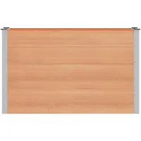 vidaXL Hochbeet Braun 150 x 50 x 91 cm WPC und Aluminium