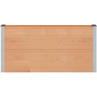 vidaXL Hochbeet Braun 150 x 30 x 72 cm WPC und Aluminium