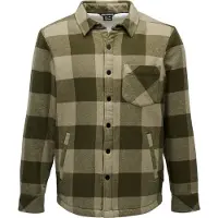 Black Diamond M Project Lined Flannel, 9722 Dark Moss-Pine Smoke, M, Herren -