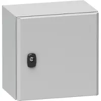 Schneider Electric Electric NSYS3D6420P PanelSeT S3D Volltür mit Montageplatte H600xB400xT200.IP66 IK10 RAL7035.