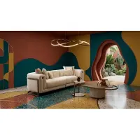 AEA Stilvolles 3 Sitzer Sofa mit Couchtisch Modernes Design Luxus