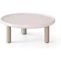 JVmoebel Couchtisch-Set Weiß Farbe Moderner Stil Metallplatte Metallgestell Neu
