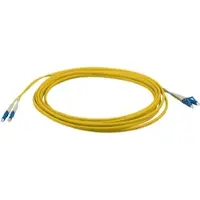 EFB Elektronik IPL-DF-LCULCU-2-0100 INFRALAN Duplex Jumper LC-LC 9/125μ, OS2, LSZH, gelb, Flat Twin 3x5mm, 1m IPLDFLCULCU20100
