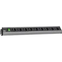 Bachmann 9-fach Steckdosenleiste, 90° - mit Schalter - 2 m