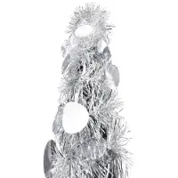 Syfax Künstliche Weihnachtsbäume PET Silver